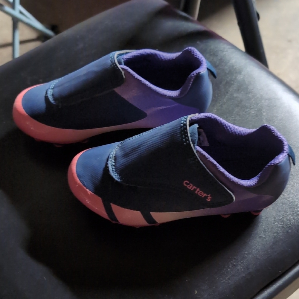 Carter's Girl's Fica Hook and Loop Sports Cleat Sneaker
